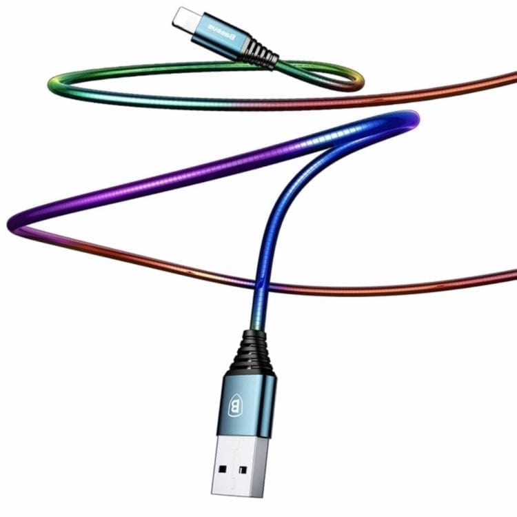 Baseus premium spring lightning kabel 100cm – modri