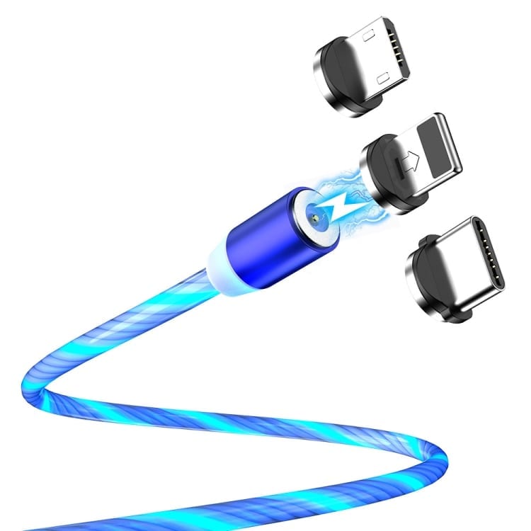 Magnetni kabel NeonBoost s priloženimi nastavki – moder