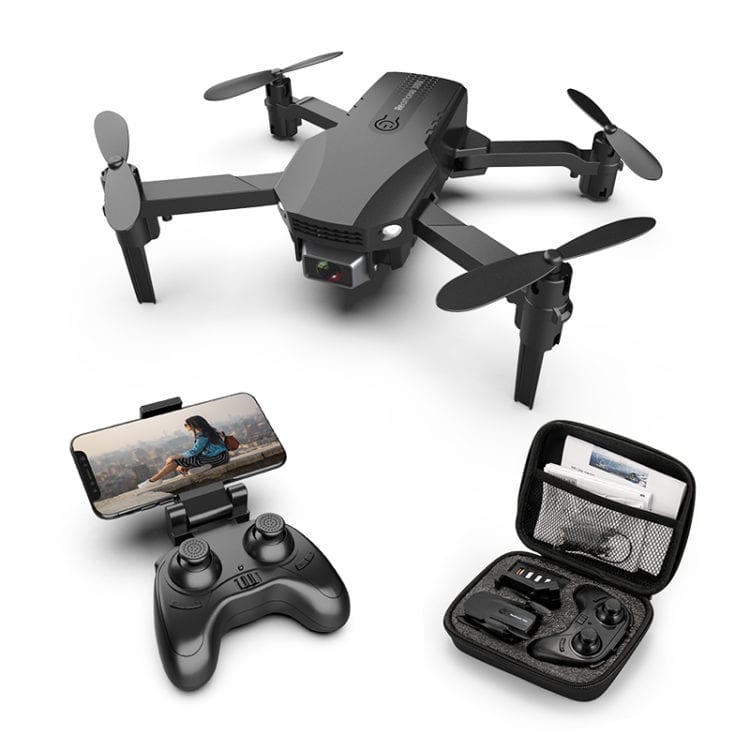 R32 Mini zložljiv dron s kamero 4K, Črn