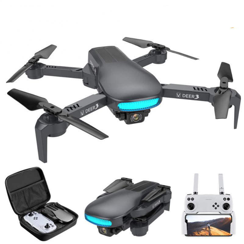 GPS dron Deer3 Max z dvema kamerama, črn