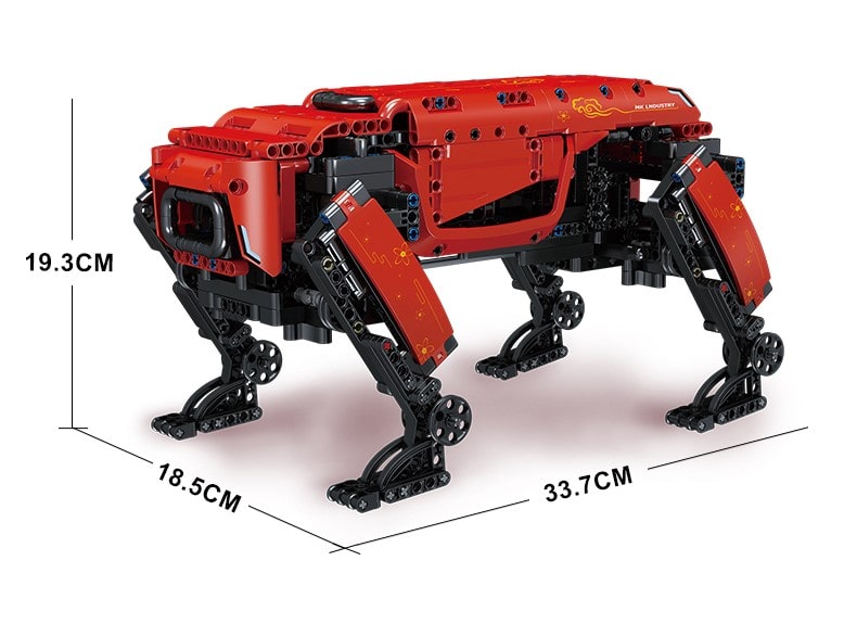 936 delni komplet kock za sestavljanje MK dynamics robot Rdec 14 min
