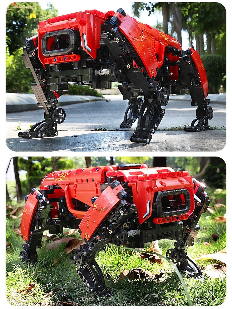 936 delni komplet kock za sestavljanje MK dynamics robot Rdec 5 min
