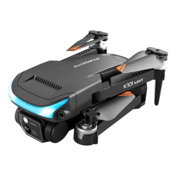 GPS dron LU9 Max z dvema kamerama in EIS, črn