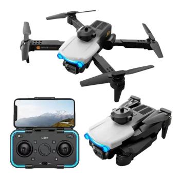 GPS dron LU9 Max z dvema kamerama in EIS, črn