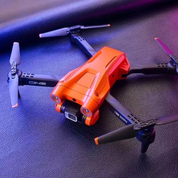 Zložljiv dron z dvema kamerama in sistemom za izogibanje oviram M22, oranžen