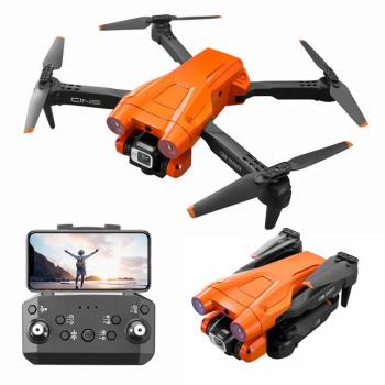 Zložljiv dron z dvema kamerama in sistemom za izogibanje oviram M22, oranžen