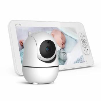 Elektronska video varuška z vrtljivo kamero in veliko 7-palčno starševsko enoto HD BM700