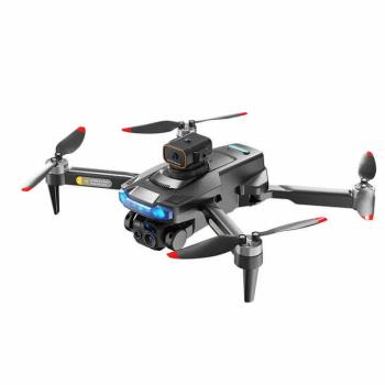 GPS dron P15 Max z dvema kamerama, sistemom za izogibanje oviram, brezkrtačni motorji, črn
