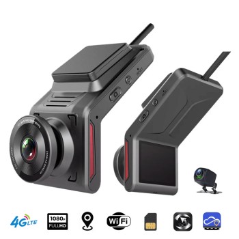 K18 Max HD Avto kamera z vgrajenim GPS sprejemnikom in SIM LTE 4G podporo, WIFI Hotspot, Vzvratna kamera