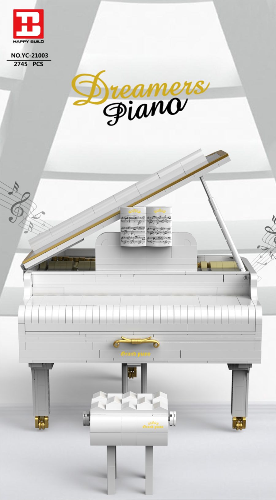 YC-21003 Dreamers Piano kocke za sestavljanje_24